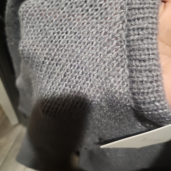 NIA Women's Gray Cardigan Sweater - Picture 2 of 4